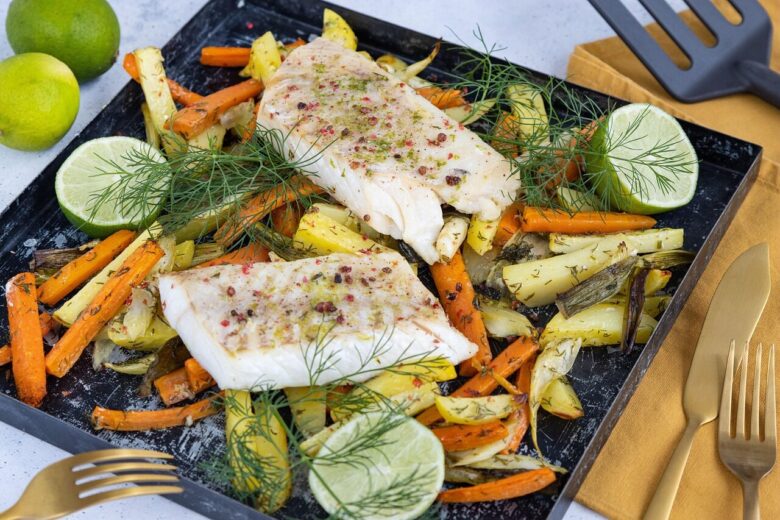 fish, fillet, vegetables, redfish, recipe, cook, nature, food